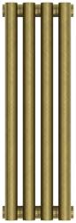 Радиатор отопления Сунержа Эстет-1 500х180 4 секции, цвет состаренная бронза, универсальное подключение, нержавеющая сталь, трубчатый