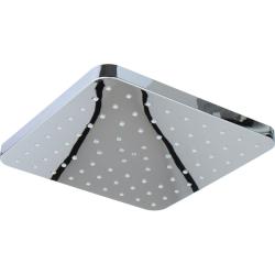 Верхний душ Melodia Standard Middle квадратная, 225х225 мм хром, ABS-пластик, тропический душ, для душа/ванной MKP27001C