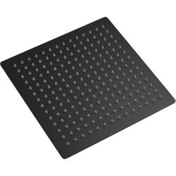 Верхний душ BERGES VENTAS S 250 мм, цвет черный матовый, материал нержавеющая сталь, квадратный, настенный, для ванной, для душа/ванной