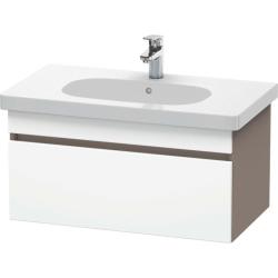 Тумба под раковину для консоли/столешницы Duravit DuraStyle 80х55х50 см, подвесная, ДСП, цвет: белый матовый/базальт, 1 выдвижной ящик, прямоугольная