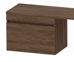 Тумба/шкафчик для консоли/столешницы Duravit DuraStyle под раковину 70х47,8х51,2 см, подвесная, ДСП, цвет: орех темный, 1 выдвижной ящик, прямоугольная