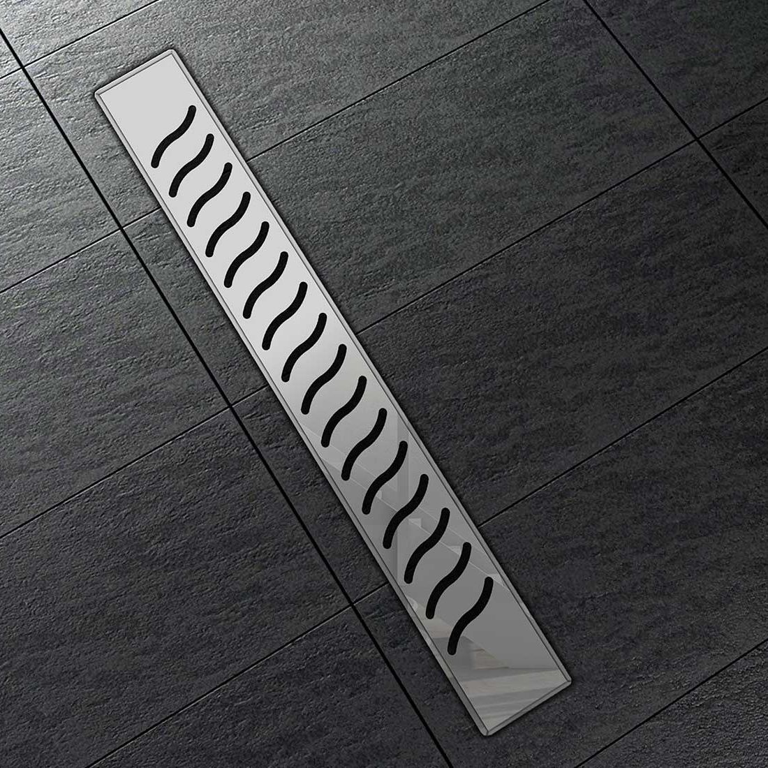 Трап Vincea SAY ALMIRA JASMIN 65х12,5 см, D 50, цвет хром, для душа в полу,  с сухим затвором, горизонтальный выпуск, нержавеющая сталь, прямоугольный