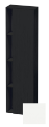 Пенал Duravit DuraStyle, 50x24x180 см, подвесной, (правый), с дверцей, с закрытыми/открытыми полками, цвет: дуб черный/белый матовый, в ванную комнату