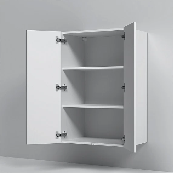 Шкаф AM.PM Func 60, 60х90х35 см, подвесной, универсальный, 2 распашные дверцы, цвет белый матовый