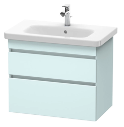 Тумба под раковину для консоли/столешницы Duravit DuraStyle 80х47,8х51,2 см, подвесная, ДСП, цвет: светло-голубой, 2 выдвижных ящика, прямоугольная