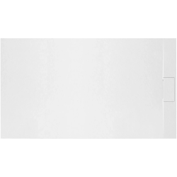 Душевой поддон Rea Bazalt 120х80 см, прямоугольный, искусственный камень, низкий, цвет: белый матовый, антискользящее покрытие, без бортика