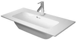 Раковина DURAVIT ME by Starck, 83х40х18 см, подвесная, прямоугольная, санфарфор, цвет белый, без отверстия под смеситель, слив/перелив