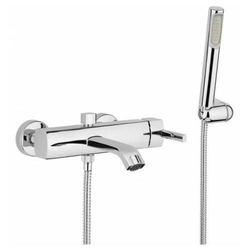 Смеситель для ванны/душа Webert Azeta однорычажный, хромированный, настенный, излив 209 мм, неповоротный, латунь, цвет хром