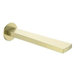 Излив Raglo R473.61.03 для ванны, длина 222 мм цвет сатин золотой, латунь, встраиваемый/встроенный, настенный