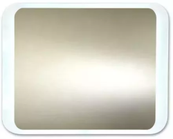 Зеркало Континент "Калипсо Люкс", 68х53,5 см, с LED/ЛЕД-подсветкой, прямоугольное, выключатель механический, для ванны, навесное/подвесное/настенное