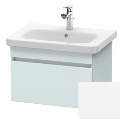 Тумба/шкафчик для консоли/столешницы Duravit DuraStyle под раковину 60х47,8х51,2 см, подвесная, ДСП, цвет: светло-голубой/белый матовый, 1 выдвижной ящик, прямоугольная