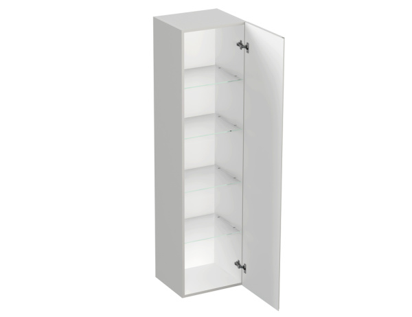 Пенал Cersanit MODUO 40 подвесной, (правый/левый/универсальный), с распашными дверцами, цвет серый туман, в ванную комнату