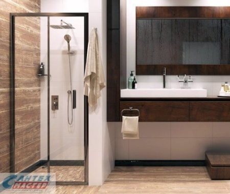 Душевая дверь Wasserkraft Weser 78F04 900x2000 гармошка профиль хром прозрачное стекло в нишу, открывание правое/левое, прозрачное закаленное стекло, раздвизжная, профиль хром, прямоугольная (душевое ограждение без поддона)