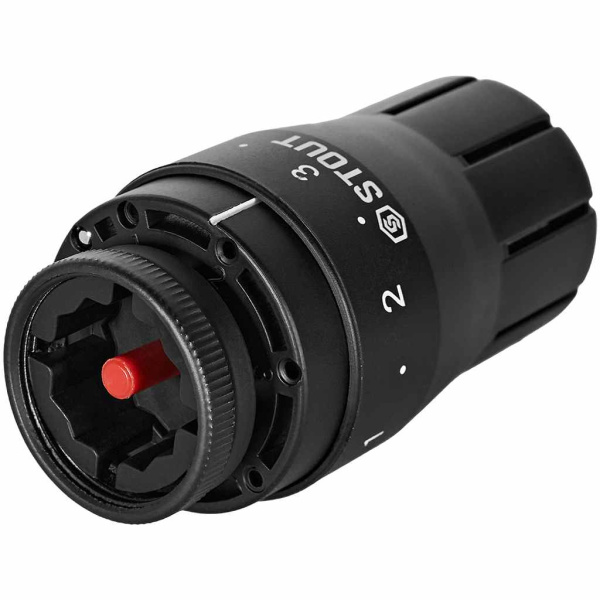 Головка термостатическая STOUT Design цвет черный, жидкостная M30x1,5 для радиатора отопления