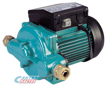 Насос повысительный Wilo PB-400 EA, 4.5 м³/ч, напор 20 м, 4.5 бар, 0,55 кВт, 220 В, с гайками, повышающий давление, для систем водоснабжения частных домов, квартир, горячей, холодной, чистой воды, ГВС, ХВС