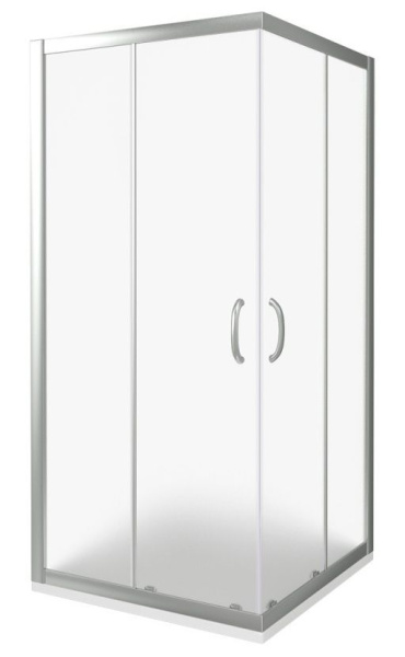 Душевое ограждение BAS Infinity CR-90-G-CH 90х185 матовое стекло
