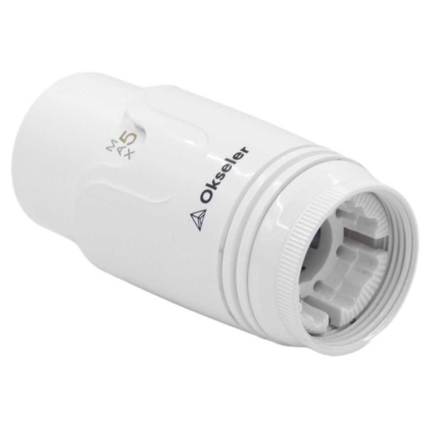 Термоголовка Okseler Design М30x1,5 от +6°C до +28°C жидкостная, для клапана радиатора отопления