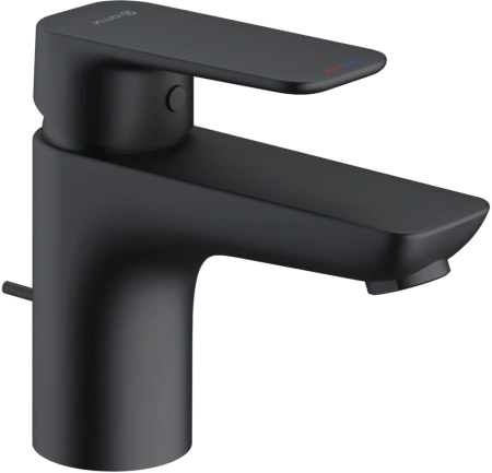 Смеситель для раковины/умывальника KLUDI PURE&STYLE однорычажный, неповоротный, длина излива 110 мм, латунь, цвет черный матовый