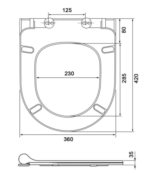 Cиденье для унитаза Aquatek Европа 42х36х3,5 см дюропласт, цвет белый, с крышкой, быстросъемное, микролифт (SoftClose), крепления металлические