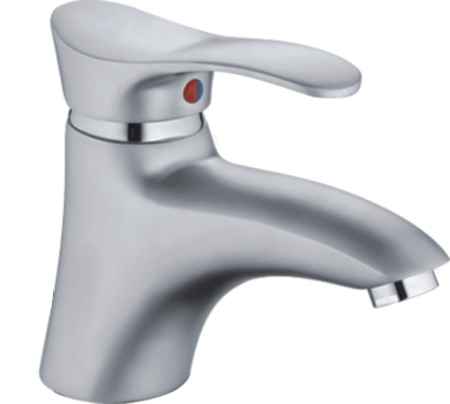 Смеситель для умывальника HAIBA однозахватный, поворотный, латунный, длина 174 мм, латунь, цвет хром матовый