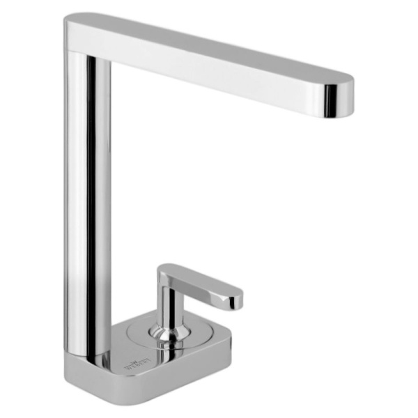 Смеситель для раковины Webert Living однорычажный, поворотный, длина 130 мм, латунь, цвет хром