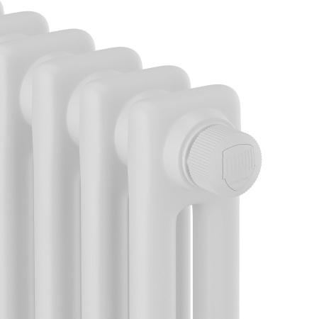 Радиатор Royal Thermo Insignia VC2180 стальной 2 трубчатый, 12 секций, нижнее подключение, для отопления квартиры, дома, водяные, мощность 2424 Вт, настенный, цвет белый RAL9016