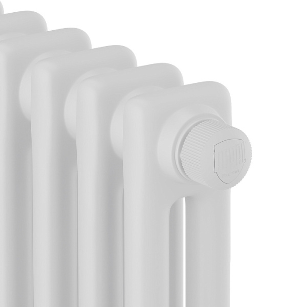 Радиатор Royal Thermo Insignia VC2180 стальной 2 трубчатый, 12 секций, нижнее подключение, для отопления квартиры, дома, водяные, мощность 2424 Вт, настенный, цвет белый RAL9016