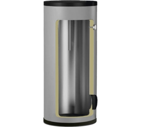 Накопитель горячей воды Gekon HWB 300 ZHE INOX напольный 300 л. подводка боковая, без теплообменника