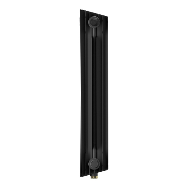Радиатор отопления Royal Thermo PianoForte 500 Noir Sable VDR80 (12 секций) биметаллический, нижнее, правое подключение, для квартиры, дома, водяные, мощность 2268 Вт, настенный, батарея, черный