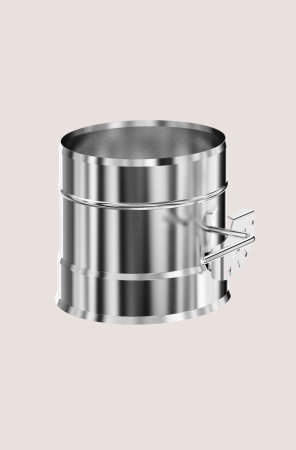 Шибер поворотный D150 Профи (для ТОП-300) задвижка/заслонка дымохода для отопительной печи ТЕПЛОДАР