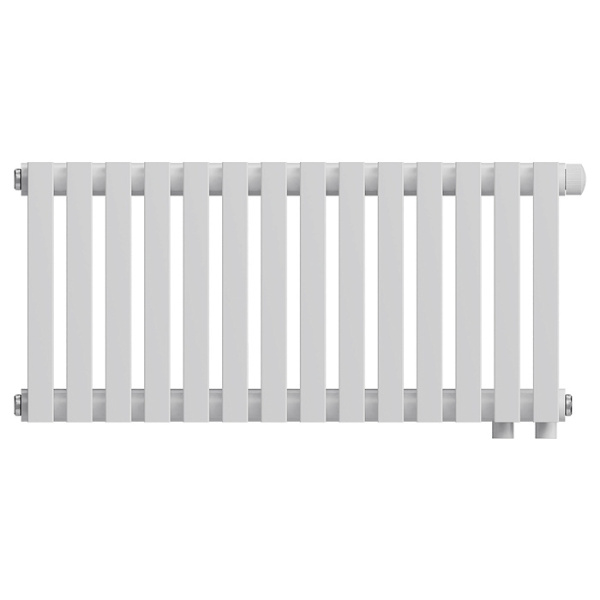 Радиатор Royal Thermo Shift Q30 VC2030 стальной 2 трубчатый, 14 секций, нижнее подключение, для отопления квартиры, дома, водяные, мощность 882 Вт, настенный, цвет белый RAL9016