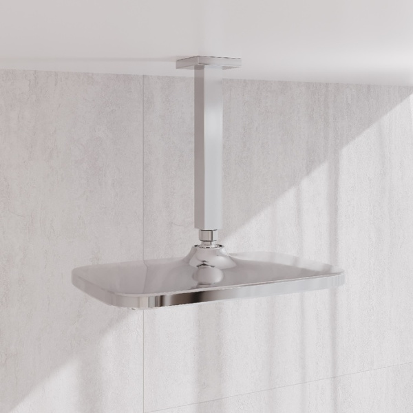 Держатель верхнего душа IDDIS Optima Home потолочный 200х25х25 мм хром, квадратный, для ванной, латунь