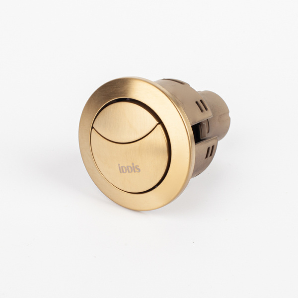 Кнопка слива для арматуры IDDIS Optima Home с двойным смывом ( Двухуровневый ), 38 мм, цвет бронза матовая, ABS-пластик 92038BR2AR