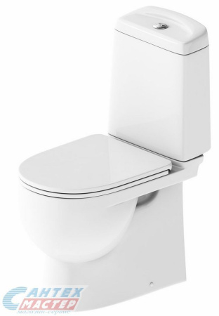 Унитаз компакт Sanita Luxe Best SL DM, белый, универсальный выпуск, напольный, сиденье дюропласт с микролифтом,clip up, арматура двухреж. Oliveira