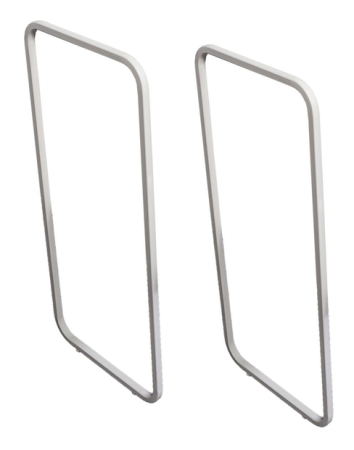 Ножки Armadi  Art Vallessi 60 (пара) 78х2 см, опора для мебели, цвет белый, 2 ножки, для тумб комплектов, металлический каркас