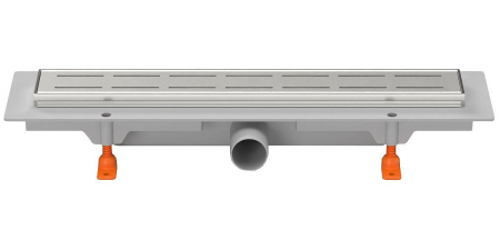 Водоотводящий желоб MCH CH 550 LN Line с решеткой и рамкой из нержавеющей стали 550х60х1,5 гидрозатвор + с сухим затвором