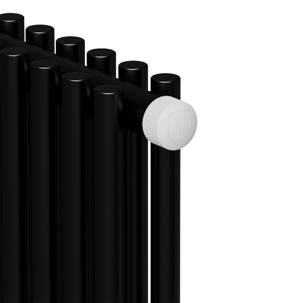 Радиатор Royal Thermo Shift R22 VC2180 стальной 2 трубчатый, 4 секции, нижнее подключение, для отопления квартиры, дома, водяные, мощность 768 Вт, настенный, цвет черный RAL9005m