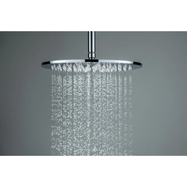 Верхний душ Aquatek AQ2079CR круглый, 1 режим, размер 300х7 мм, нержавеющая сталь, цвет хром, для душа/ванной, на стену