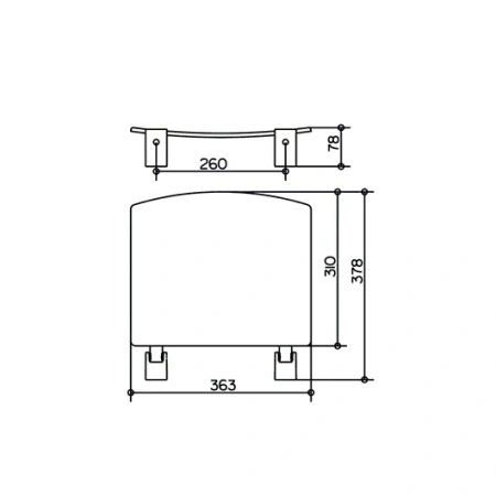 Сиденье для душа Keuco Plan складное, хром/темно-серый, металл/пластик, подвесное