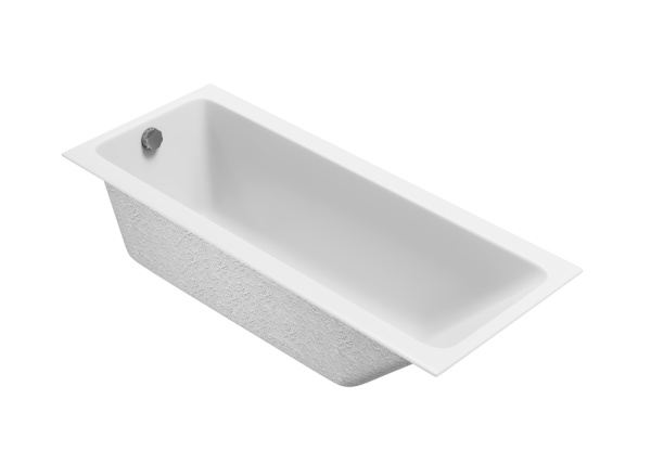 Ванна Cersanit Crea 170х70 акриловая, цвет- белая, (без гидромассажа, рамы, сифона, фронтальной панели) прямоугольная, левосторонняя/правосторонняя, левая/правая, универсальная