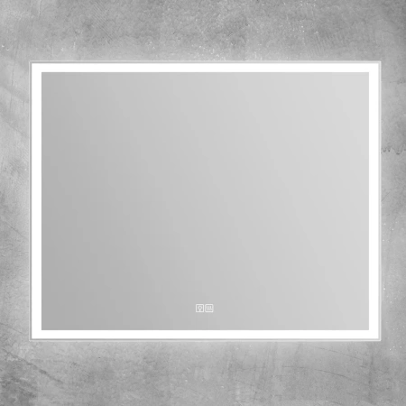 Зеркало BelBagno 110х80 см, с LED/ЛЕД-подсветкой, прямоугольное, с подогревом, выключатель сенсорный, для ванны, навесное/подвесное/настенное