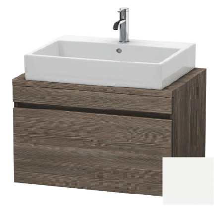 Тумба/шкафчик для консоли/столешницы Duravit DuraStyle под раковину 80х47,8х51,2 см, подвесная, ДСП, цвет: сосна терра/белый матовый, 1 выдвижной ящик, прямоугольная