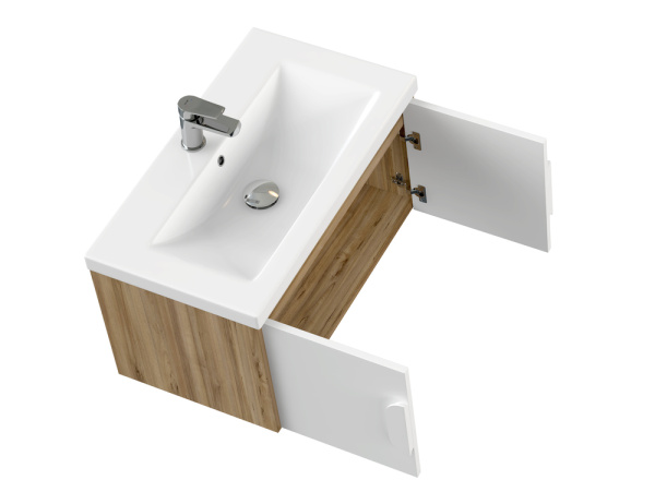 Тумба под раковину Cersanit COMO 80 белая подвесная 69339 для раковины COMO 80