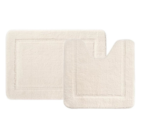 Набор ковриков IDDIS Promo для ванной комнаты 650х450+450х450 мм полиэстер, цвет светло-бежевый PSET02Mi13