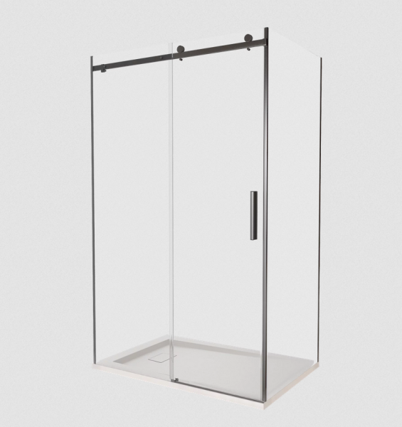 Душевое ограждение BAS Good Door Galaxy WTW-110-C-B 1100х1950 прозрачное стекло
