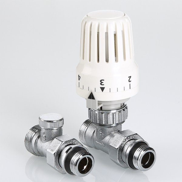 Комплект терморегулирующего оборудования VALTEC прямой 1/2" х 3/4" евроконус VT.046.NER.04