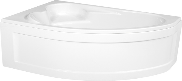 Ванна Cersanit Kaliope 170x110 акриловая, цвет- белая, (без гидромассажа, рамы, сифона, фронтальной панели) асимметричная, левосторонняя, левая, пристенная, литьевая, литая, в квартиру, дом, дачу, хрущевку, сантехника, размер, длина, ширина