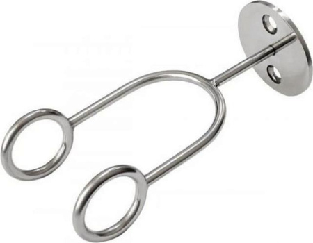 Держатель Aquanika для костылей травмобезопасный, настенный без крепежа, хром АКВ-11