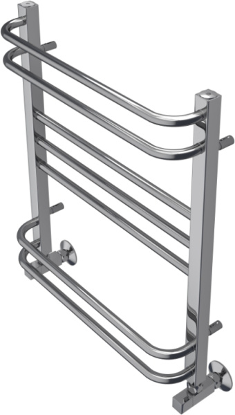 Полотенцесушитель Aquatek Бетта водяной П7 500х600 мм хром, нержавеющая сталь, лесенка, подключение нижнее