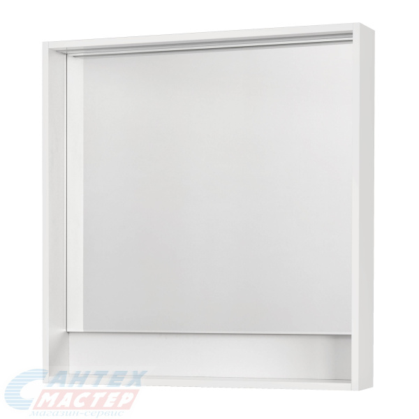 Зеркало Акватон Капри 80 белый глянец с подсветкой для ванны 1A230402KP010